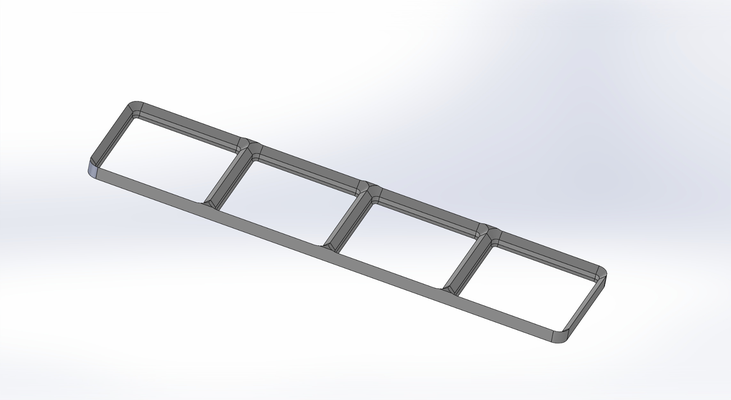 gridfinity base 4x1 4x6 ultraleicht grundplatte neu gemischt by duck knapp werkzeuge veranstalter gitter endlichkeit licht 3d print model - Mito3D