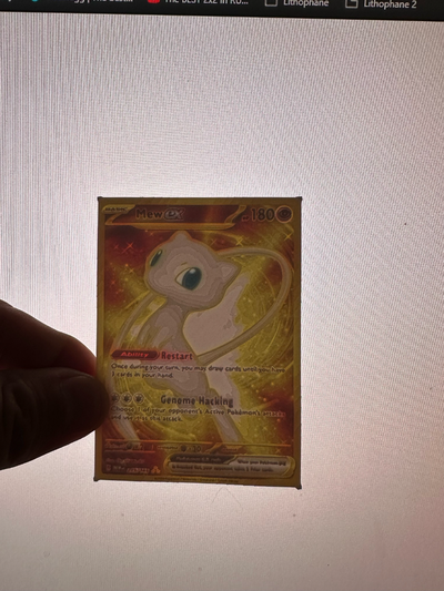 miagolare ex 151 oro pokemon carta litofania by thatguy08 arte 2d 3d print model - Mito3D