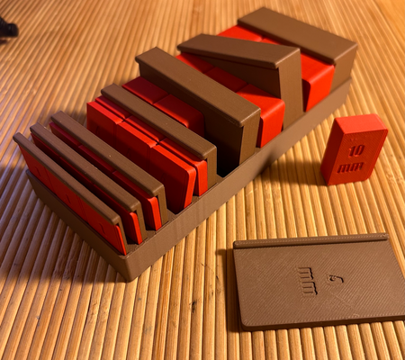 shims gauge blocks - box included sizes 1 2 3 4 5 10 15 20 mm by atomicimota tools measure shim shimset block kit tool carpenter carpenteer build construct construction set sets engineer engineering lathe milling machine millingmachine millbits bits bit 3d print model - Mito3D