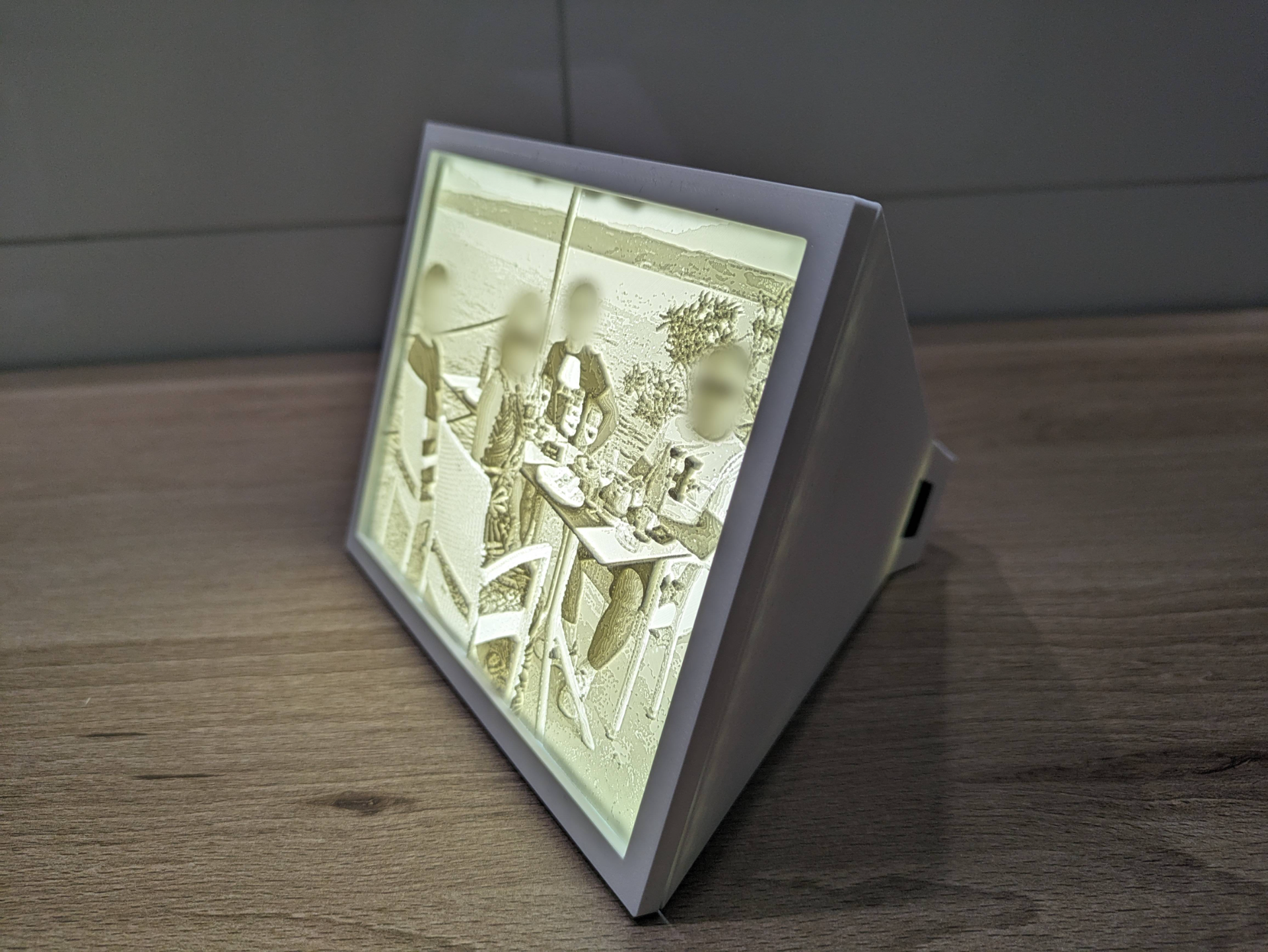 lithophan licht box billig cob by bbbenji haushalt dekor lampe 3D print model - Mito3D