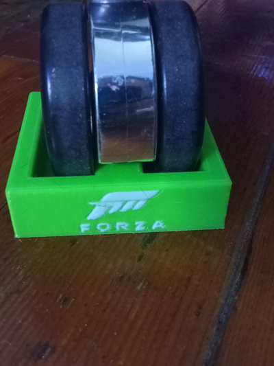 forza logo sıra sandalye tıpa yeniden karıştırılmış by sıcaklık sürünme ev halkı ofis sim yarış coster 3d print model - Mito3D