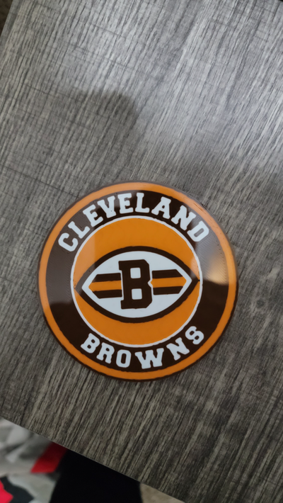 cleveland marrones b logo portavasos by rockstarjesus87 arte señales logos fútbol 3d print model - Mito3D