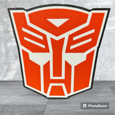 autobots logo lightbox by disney924 household decor led transformers light box 3d print model - Mito3D