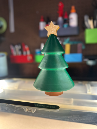 christmas tree stash container by chipped builds toys & games 3d print model - Mito3D