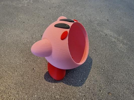 kirby bok kaka enayi şeker çanak depolama konteyner by wikiie baskıları sanat modeller nintendo atık yiyen 3d print model - Mito3D