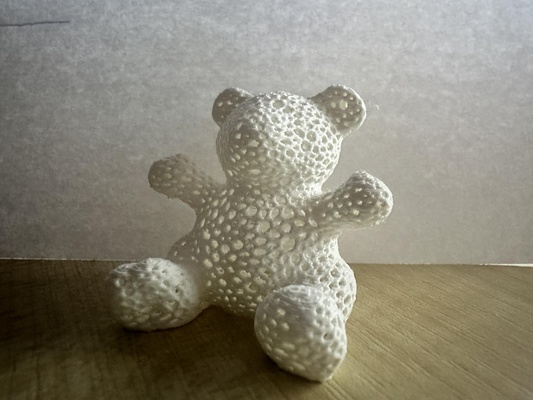 voronoi teddy bear remixed by t stk household decor toy desk animal diy kids gift education home printable crafts idea beginner 3d print model - Mito3D