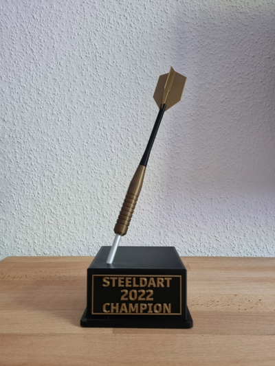 steeldart trofeo by drschiduwi passatempo fai sport all'aperto dardo bersaglio per freccette steeldarts pokal accessori gioco 3d print model - Mito3D