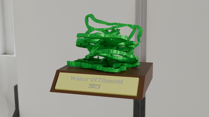 ams caca trophée by caplonky5 ménage décor 3d print model - Mito3D