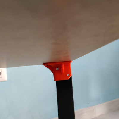 ikea lack table leg bracket remixed by 3dlabfasano household house models holder reinforcement 3d print model - Mito3D