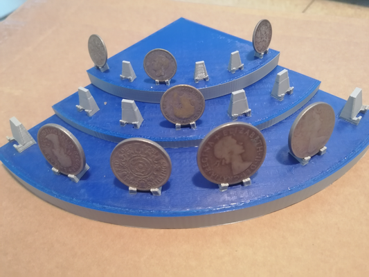 coin stand by waynequinn71 art & badges display 3d print model - Mito3D