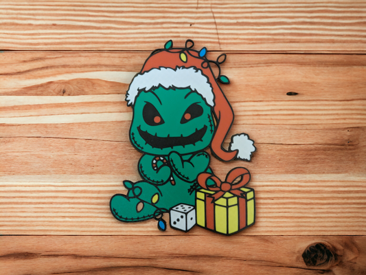 navidad oogie mover esqueleto pared arte by cruse2382 2d pesadilla tim aparejo jack skellington salida regalo 3d print model - Mito3D