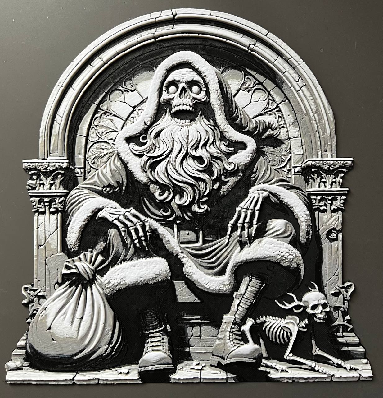 untote santa by donmatis kunst modelle hutschmiede filamentmalerei 3D print model - Mito3D