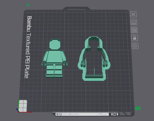 lego zahl plätzchen cutter by schwarzer stern werkzeuge hand küche kochen ausstechform zubehör legofigur urlaub 3d print model - Mito3D