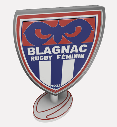 scatola blagnac by didoucrazyfrog11 domestico arredamento sport rugby guidato deco cadeau 3d print model - Mito3D