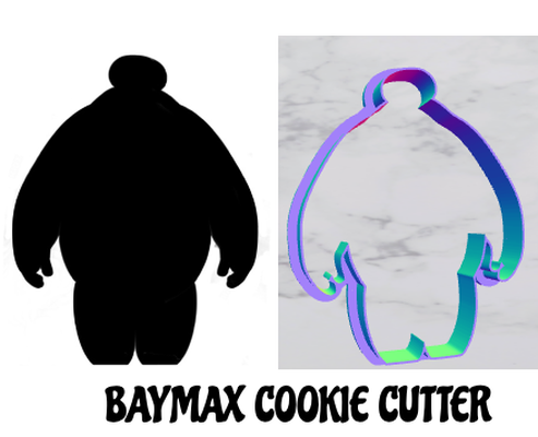 disney baymax biscoito cortador by goldiesvinil casa modelos argila herói 6 3d print model - Mito3D