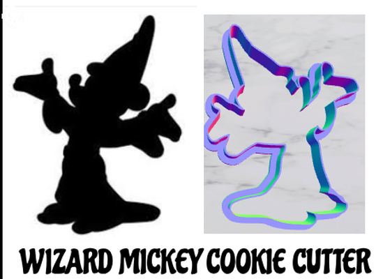 wizard mickey cookie cutter by goldiesvinyl household house models mouse disney hat clay 3d print model - Mito3D