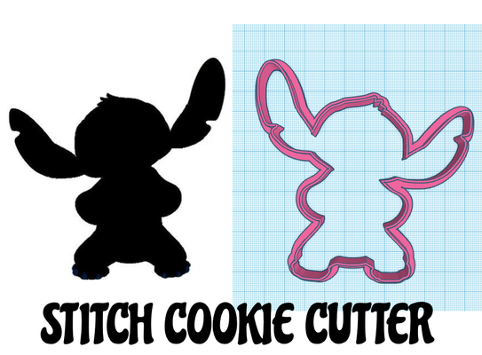 stitch cookie cutter by goldiesvinyl household house models disney clay lilo 3d print model - Mito3D