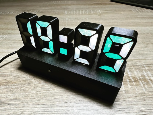 led saat mikro güçlendirilmiş by wled yeniden karıştırılmış marius m hobi kendin yap elektronik sanat kablosuz internet 3d print model - Mito3D