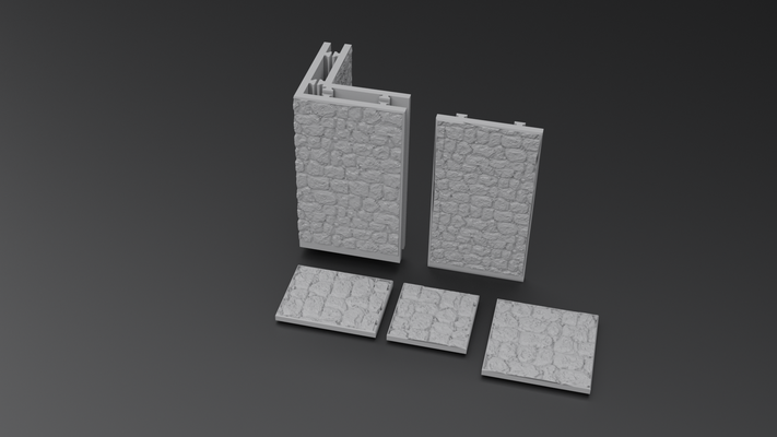 dnd terreno stonetype1 trame by battaglia deancz giocattoli giochi tavola dndterrain dndtiles piastrelle warhammer modulare 3d print model - Mito3D