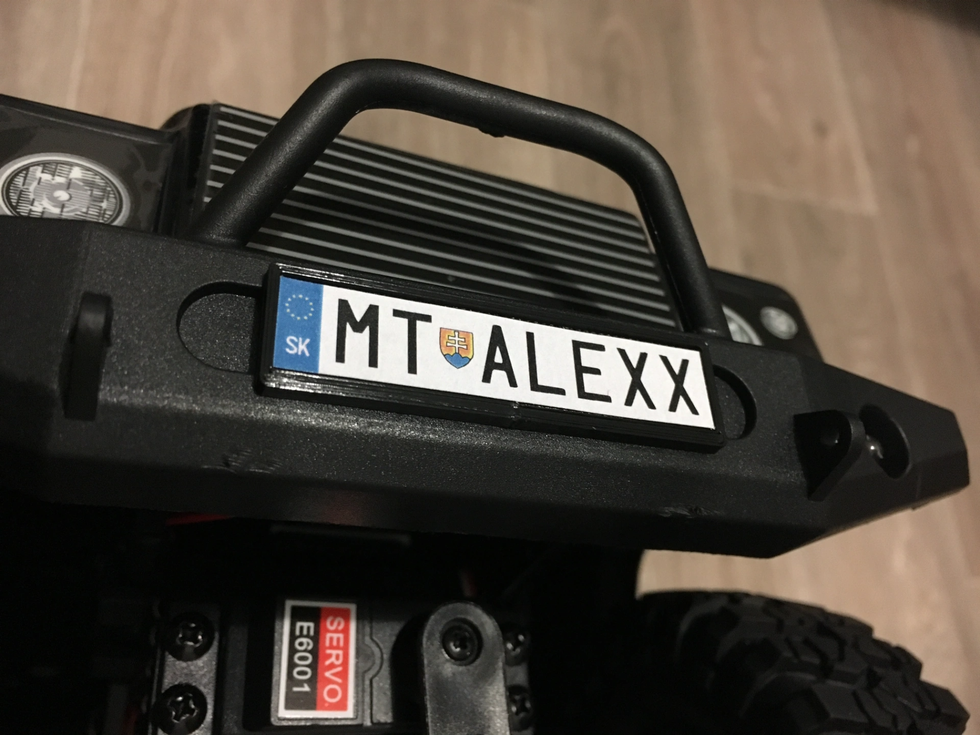 license plate holder eu size 1 10 rc crawler by hynxxxx hobby & diy car cars scale 3D print model - Mito3D