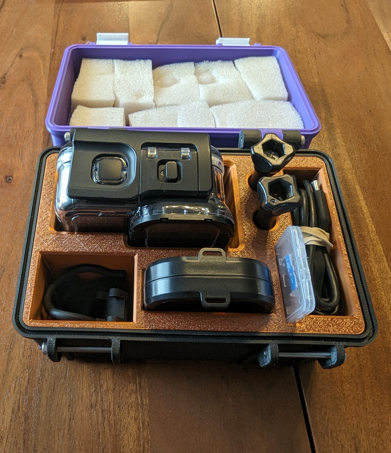 gopro hero 9-12 travel box remixed by romeeight1 hobby & diy electronics case 12 10 11 hero9 accessories camera hero12 hero11 hero10 9 cameracase 3D print model - Mito3D