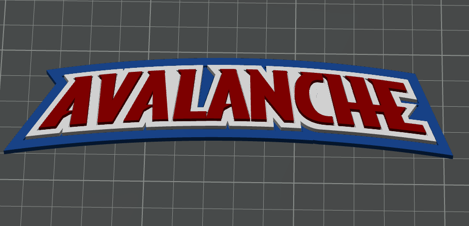 colorado avalanche logo by ebrucker406 art panneaux logos hockey lnh sports 3D print model - Mito3D