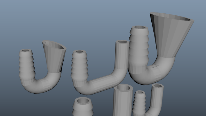 u dikenler akvaryum 1 2 3 4 by huysuz hobi kendin yap akvaryumlar akvaryum aksesuarları diken sıhhi tesisat uydurma 3d print model - Mito3D