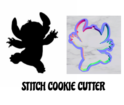 stitch cookie cutter v 2 by goldiesvinyl household house models clay lilo 3D print model - Mito3D