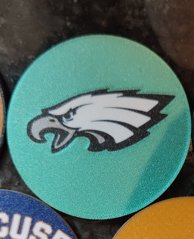 eagles coaster by rjkempston hobby & diy sport outdoors nfl 3d print model - Mito3D