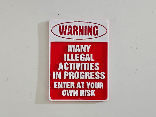 totally legal sign by dubmehard art signs & logos illegal humor rave 3d print model - Mito3D