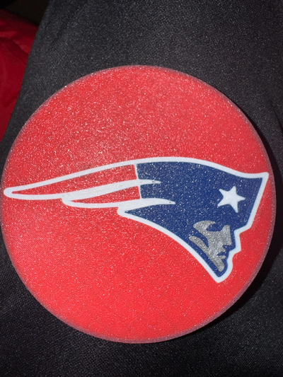 england patriots coaster by rjkempston hobby & diy sport outdoors nfl football 3d print model - Mito3D