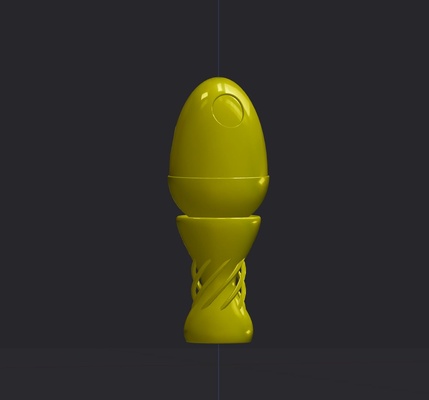 trophy egg by anefecious household decor cup trophycup contest 3d print model - Mito3D