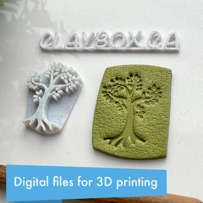 tree of life stamp by claybox3d art models embosser polymerclay 3d print model - Mito3D