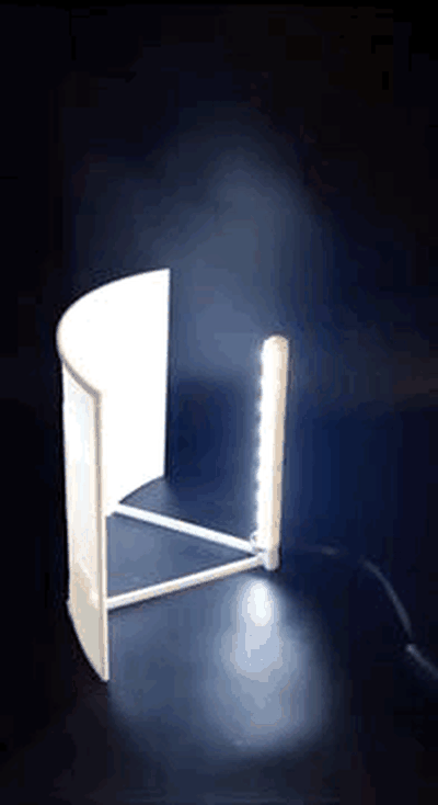 litofano soporte by matias senderismo arte modelos tira llevada led usb c curvo base lampara ligero estante 3d print model - Mito3D