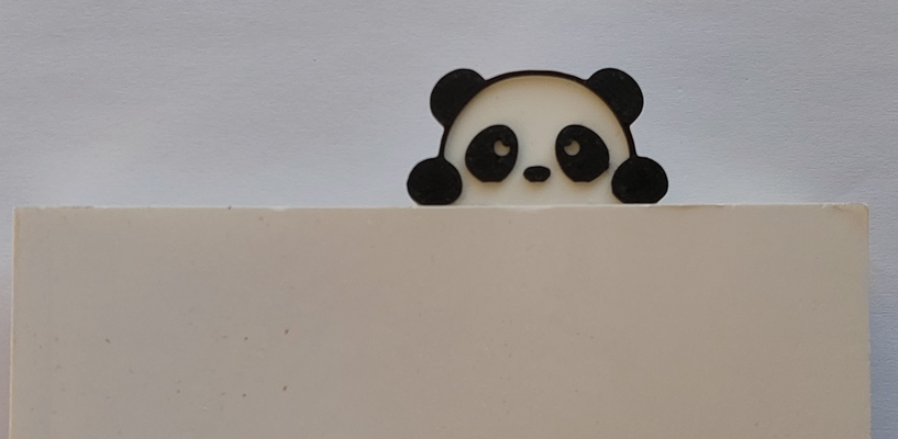 lesezeichen gucken panda ams bereit by swiss 3dprinter werkzeuge veranstalter buch niedlich spaß 3d print model - Mito3D