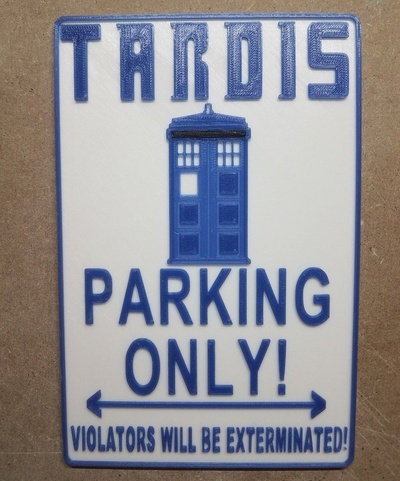 tardis parking by tech outreach art models doctorwho thingiverse 3d print model - Mito3D