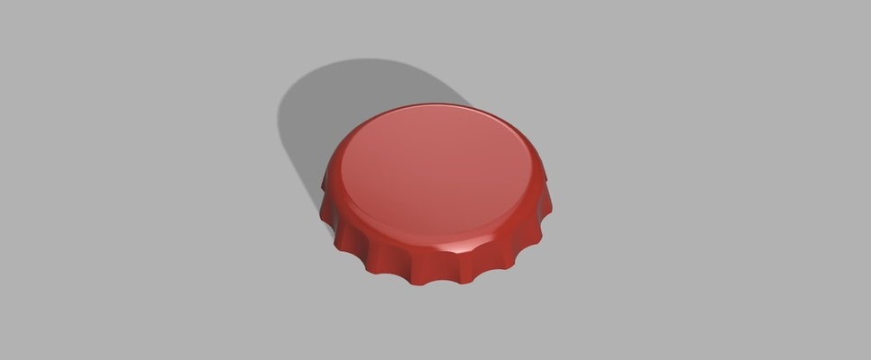 bottle cap by tech outreach art models bottlecap thingiverse 3d print model - Mito3D