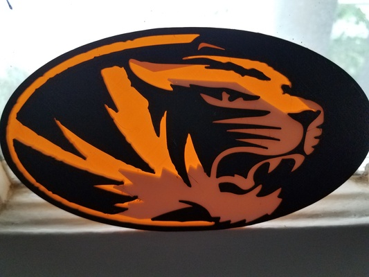 mizou tigre by technologie sensibilisation art panneaux logos chose universelle colombie université tigres 3d print model - Mito3D