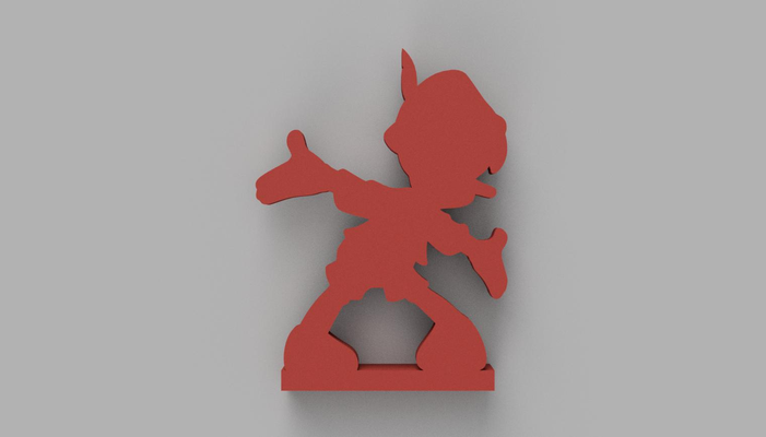 disney pinocchio by diegocattel art 2d 3d print model - Mito3D