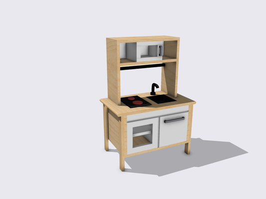 miniature ikea duktig cuisine poupée maison by s0hm miniatures 3d print model - Mito3D