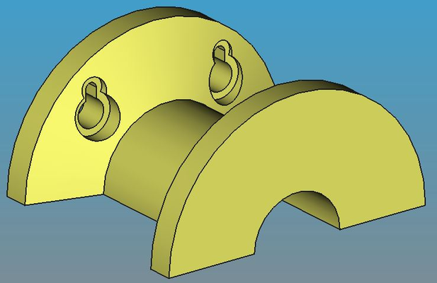 kablo hortum duvar dirsek by panda63 ev halkı bahçe kulp destek katı kuvvetli duvara monte 3d print model - Mito3D