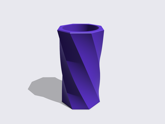 verdrehte vase design by s0hm haushalt dekor 3d print model - Mito3D