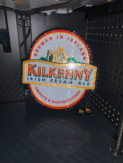 kilkenny led caja ligera by gare sb arte señales logos irlanda 3d print model - Mito3D