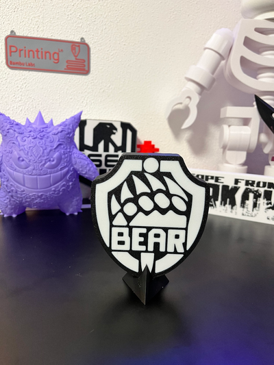 escape tarkov - bear lamp by stranger art signs & logos escapefromtarkov eft led light 3d print model - Mito3D