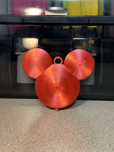 mickey globo ornamento by 3d imaginar casa decoración ratón disney mundo disneyland cremallera halar navidad 3d print model - Mito3D