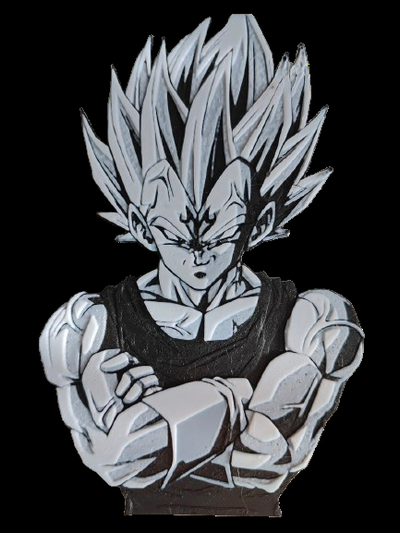 majin vegeta şapka dövmesi by fabiuscom oyuncaklar oyunlar karakterler majinvegeta ejder topu 3d print model - Mito3D