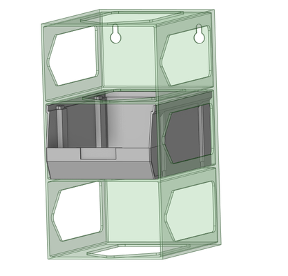 mur monter titulaire soutien organisateur by courge butternut outils organisateurs facile easyprint pièces petit bambu bambulab a1 p1p x1c mini 3d print model - Mito3D