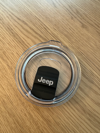 jeep logo yeti cup magnetic slider remixed by jc offroad aka - jeeperjc hobby & diy vehicles wrangler cherokee wagoneer gladiator lid magnet magslider mag-slider mag 3d print model - Mito3D