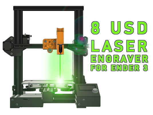 laser graveur aktualisierung ender 3 by 3d drucken genießer drucker zubehör einfach gravur billig ender3 zeiger 3d print model - Mito3D