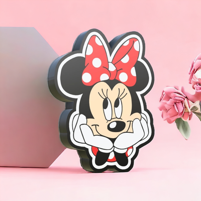 contento minnie luce scatola by minestra 3d oggetti scena cosplay memoria topo disney lightbox topolino giocattolo regalo cartone animato bambino bambini 3d print model - Mito3D